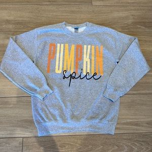 Fall Pumpkin Spice Crewneck Sweatshirt Size S